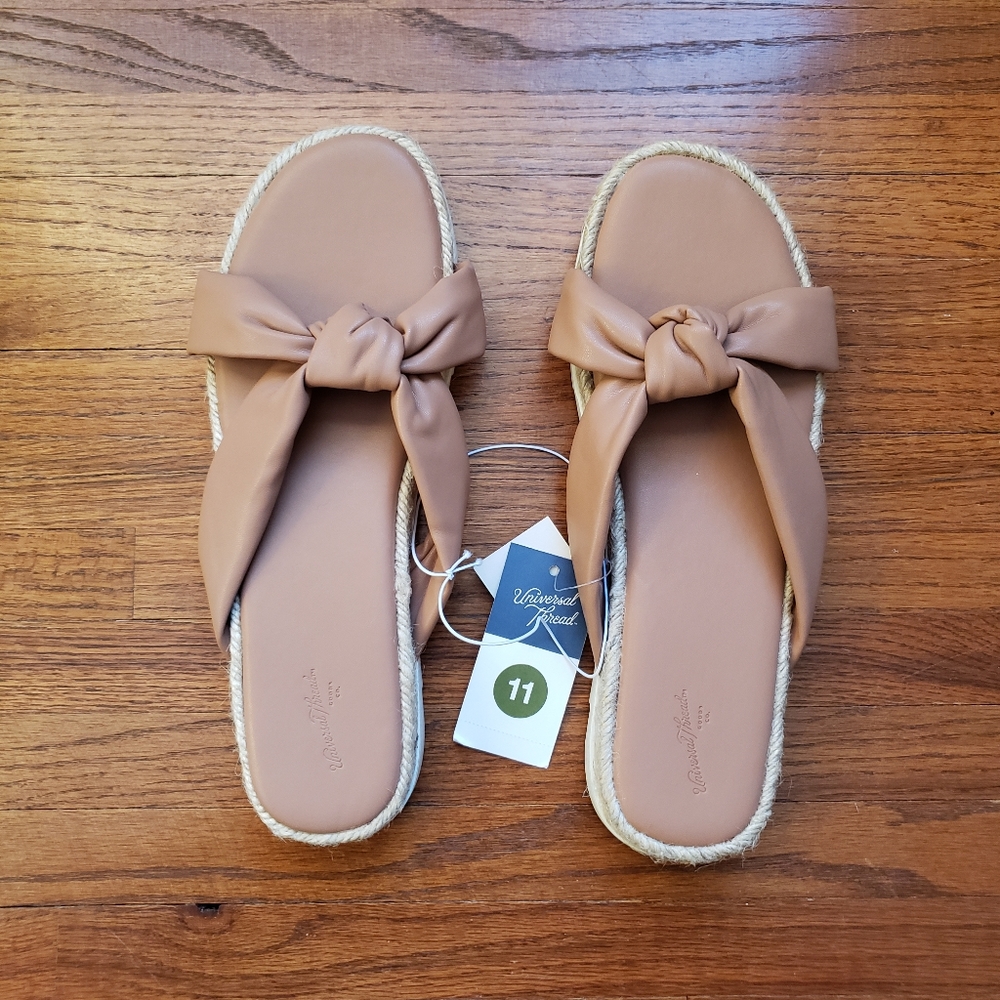 Universal Thread | Dena Knotted Espadrille Sandals | Tan | 11